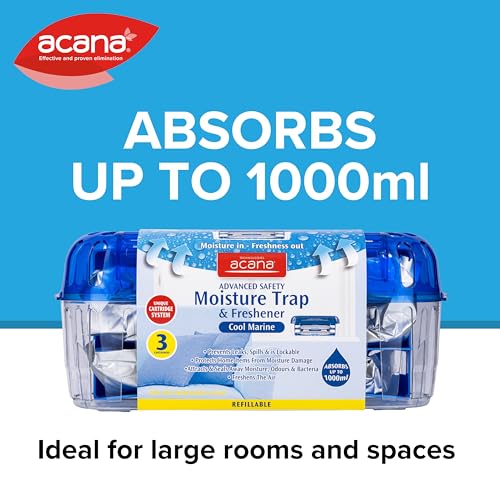Acana Advanced Safety Moisture Trap & Freshener, Ideal for Larger Rooms & Spaces, Dehumidifier for Damp Mould - Image 2
