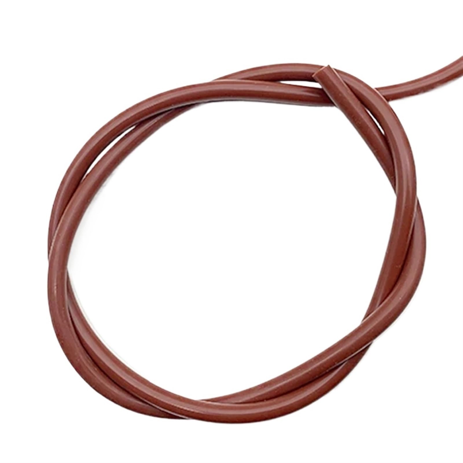 Fuel Line Hose， Fuel Hose 1 Meter Multicolor OD 4-16mm ID 2-12mmGrade Silicone Tube(Brown,1 Meter-OD 5XID 0.3CM)