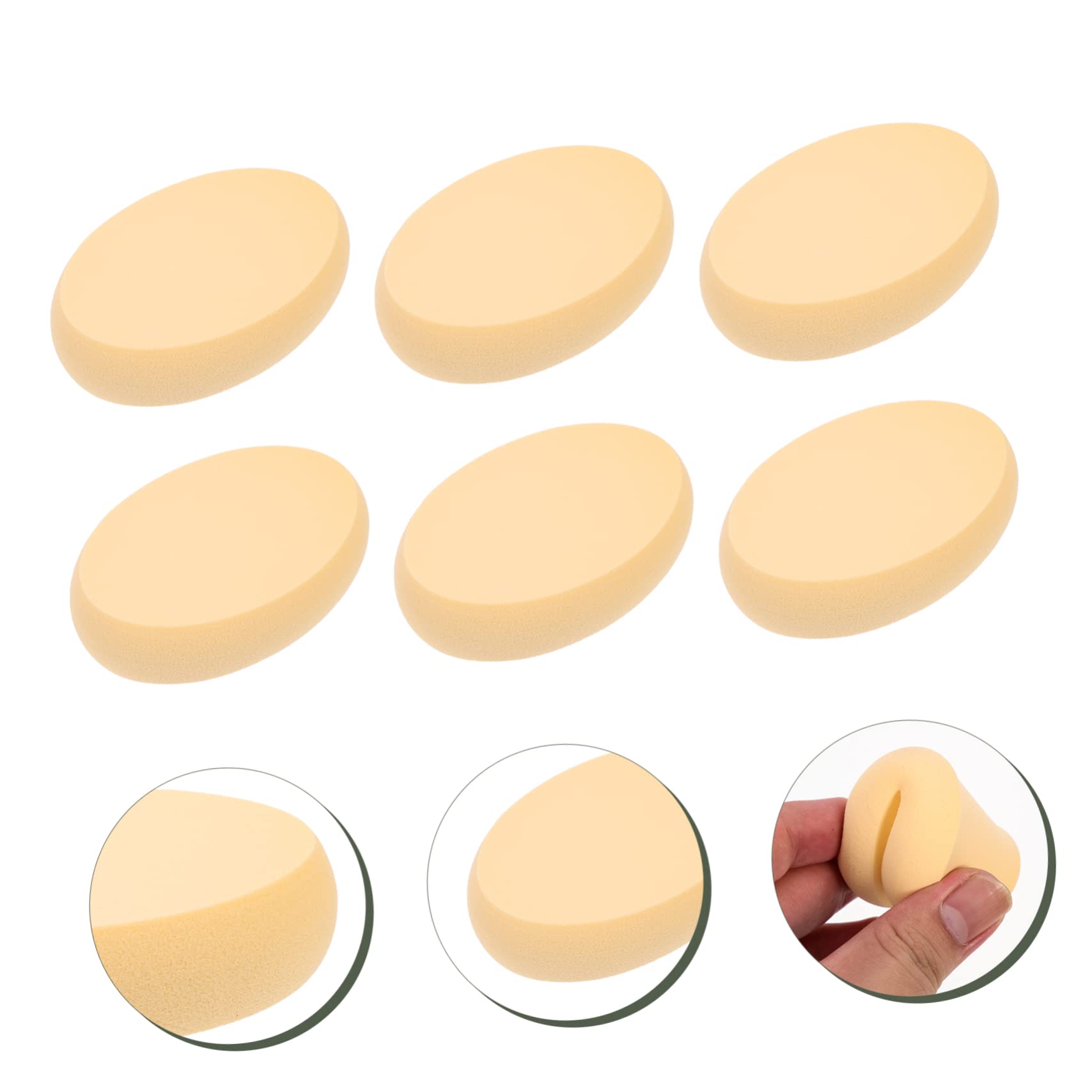 minkissy 30stücke Ovaler Makeup-schwämme Dual-use Gesichtsschwämme Für Foundation Flüssig Und Puder-make-up Hochwertige Waschbare Kosmetik-schwämme Für Hauttypen