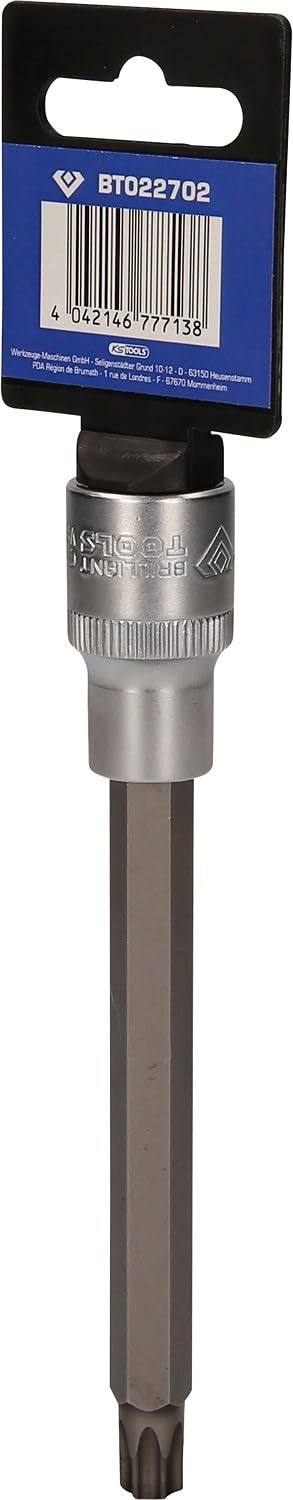 BRILLIANT TOOLS BT022702 1/2" Torx-Nasadka z bitami, 140 mm długa, T50 [Powered by KS TOOLS]