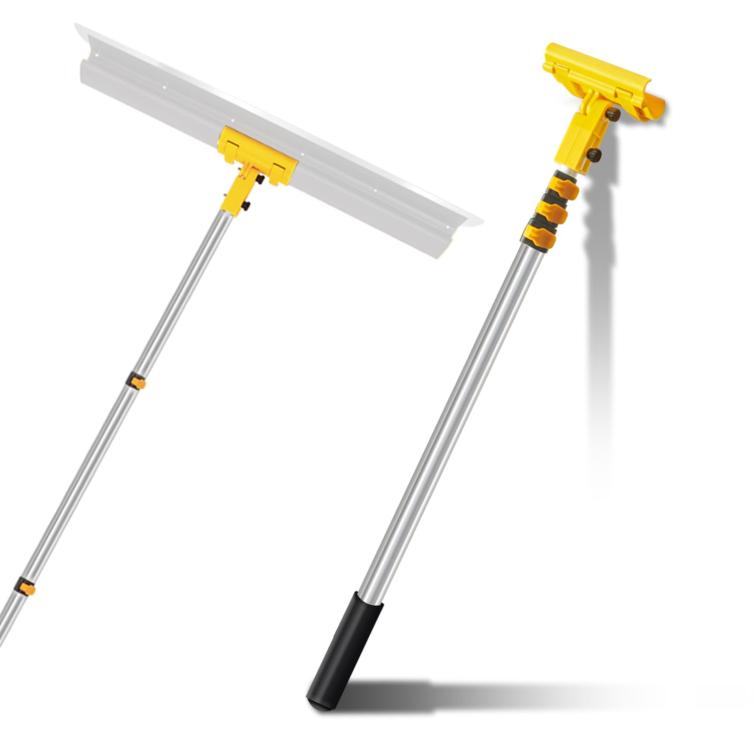 Zozen Skimming Blade Extension Handle Set, Only Include Adjustable Length Extension Rod +Adjustable Angle Holder, Adjustable Length is 32"-82", Suitable for Any Size Drywall Skimming Blade.