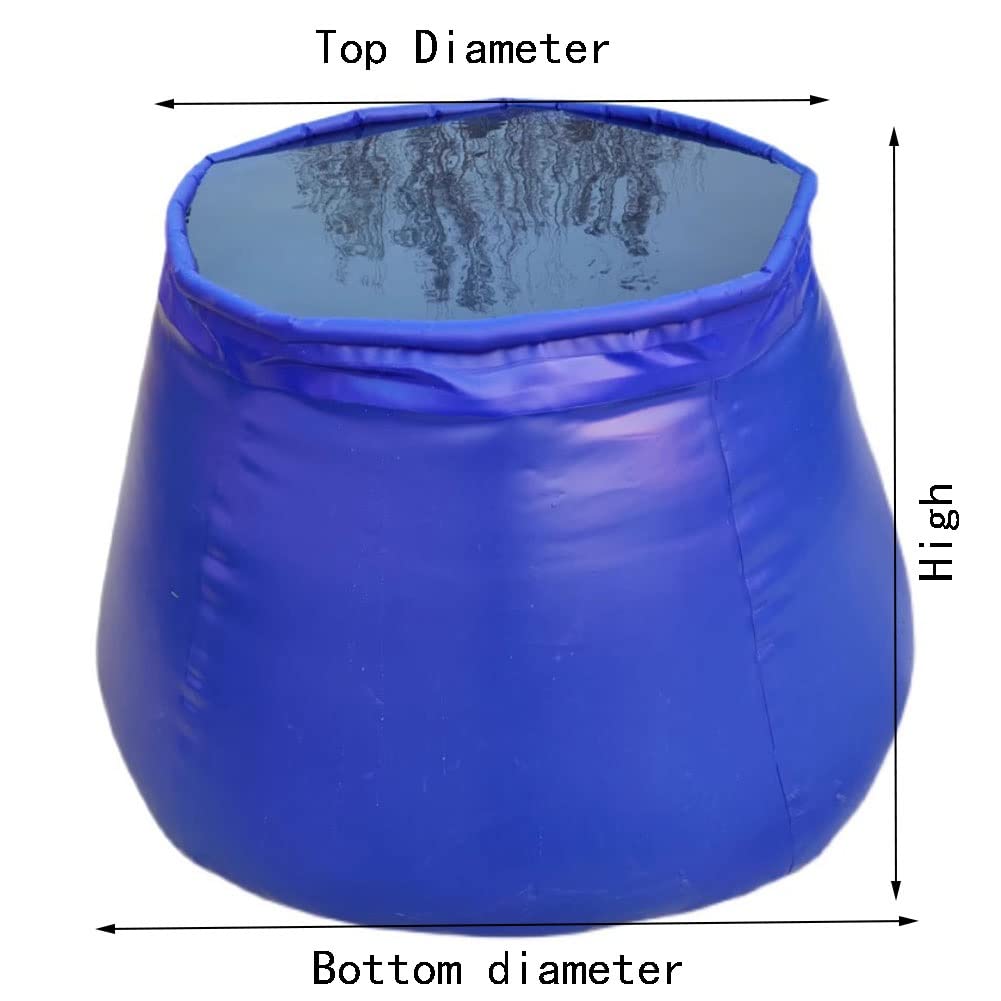 Großes Fassungsvermögen Der Wasserspeicherblase, Faltbarer Wasserspeichertank Tragbarer Regenwassersack für Die Brandbekämpfung Landwirtschaftliche Outdoor-BAU Bewässerung (Farbe : Blau, Größe : 780