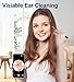 Ear Wax Removal, Ear Cleaner with Camera, Ears Wax Removal Kit with 1296P HD Ear Otoscope with 6 LED Lights, Earwax Removal Tool for iPhone, iPad & Android Smart Phones (Black, Standard)