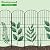 OUSHENG Decorative Garden Fence Fencing, 36in (H) x 16ft (L) Rustproof Metal Wire Panel Border Animal Barrier for Dog, Flower Edging for Yard Landscape Patio Outdoor Decor, Arched