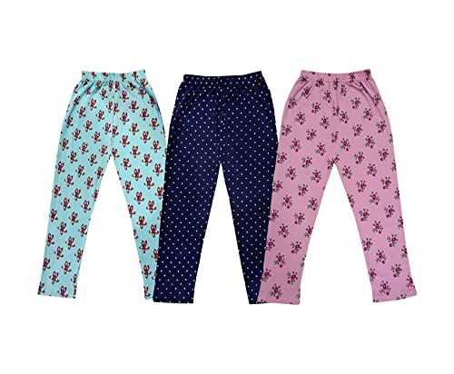 Image of KAYU Kids 100% Cotton Printed Capri for Girls - Regular Fit [Pack of 3]