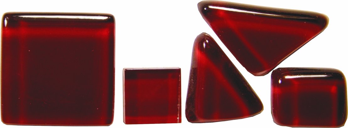 Bastelmaxi MosaikGlass Soft Glass 2 x 2 cm Approx. 55 Pieces 200 g Dark Brown