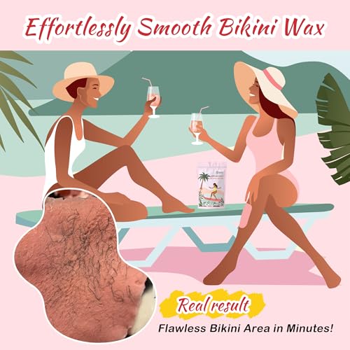 Image of Ajoura 2.5LB Wax Beads for Hair Removal, Rose Hard Wax for Coarse Hair, Perfect for Brazilian, Bikini, Eyebrow, Legs, Facial, and Full Body Waxing, At-Home Wax Refill for Women and Men