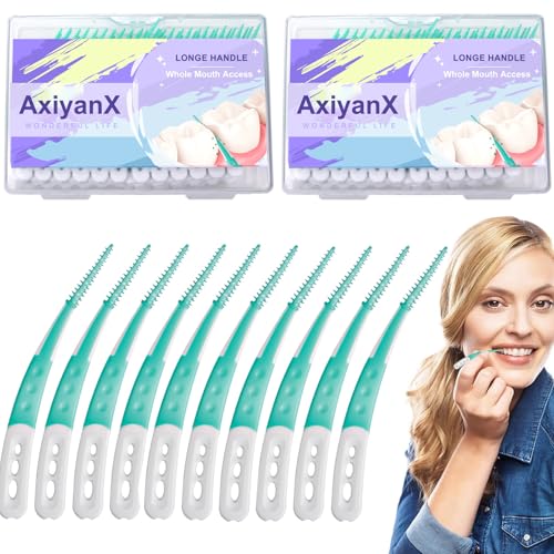 Image of 168PCS Dental Picks for Teeth Cleaning,Disposable Interdental Brushes Between Teeth,Dental Brush Picks for Teeth Health and Cleaning,Dental Floss Picks,Braces Flossers