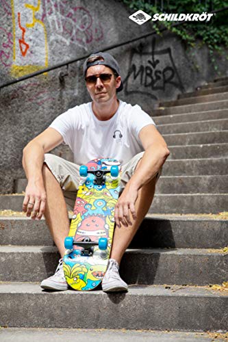 Schildkröt Skateboard Slider 31", Full Leisure Board, Concave Deck met dubbele trap en grip, ABEC7 kogellager, Ontwerp: Monsters, 510642 - Afbeelding 5