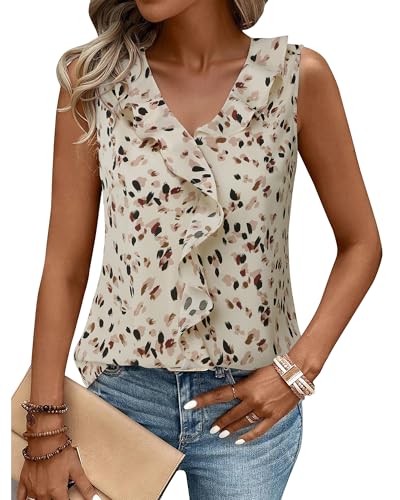 Gaharu Womens Summer Dressy Tank Top Sleeveless Business Casual B...