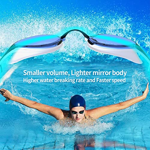Dizokizo Swimming Goggles No Leaking Anti-Fog UV Protection Adjustable Professional Racing Swim Goggles for Adult Men Women - Image 4