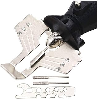 feedal Saw Sharpening Kit Rotary Power Drill Hand Sharpener Set Lawn Mower & Garden Tool Attachment Compatible with Most Rotary Tool Bit