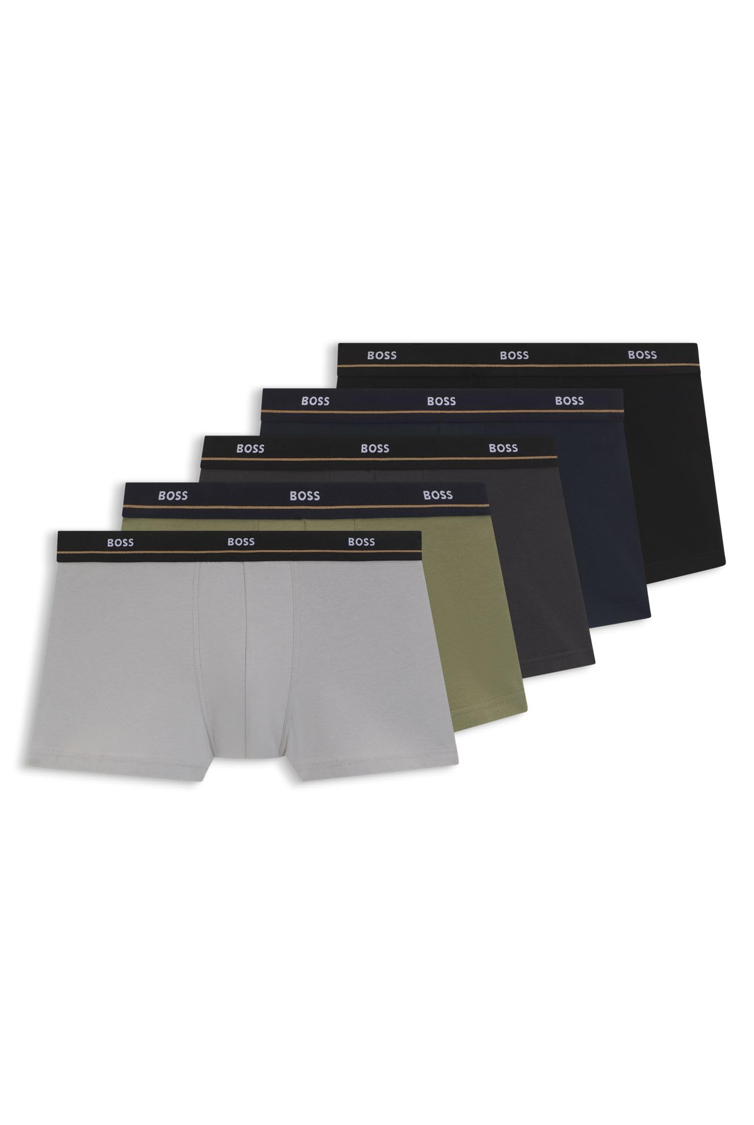 BOSS Mens Trunk 5p Essential Trunks Open Miscellaneous S
