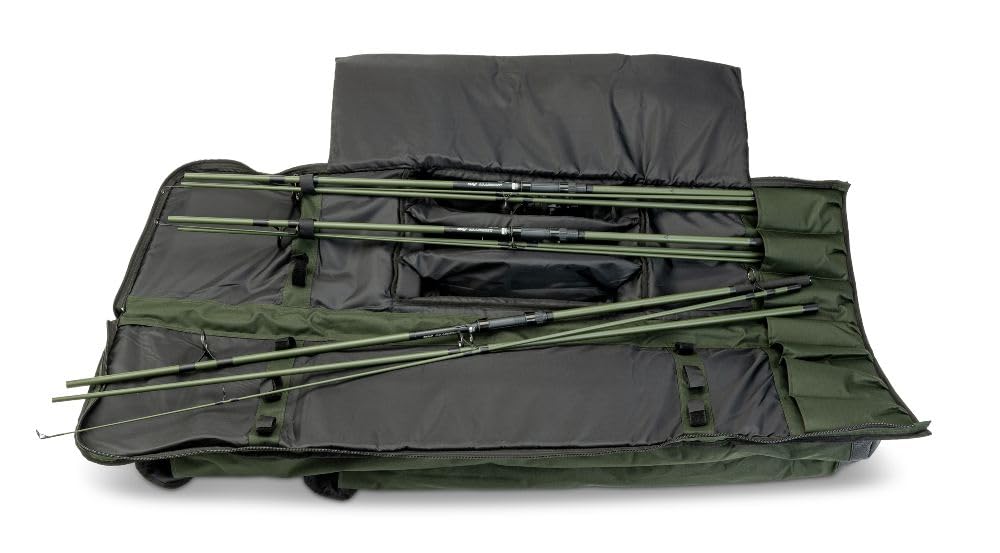 Sänger Top Tackle Systems Anaconda 3-częściowa torba na wędki, 145 x 33 x 20 cm, wodoszczelny poliester, na 6 wędek, z wyściełanym uchwytem do noszenia i paskiem na ramię