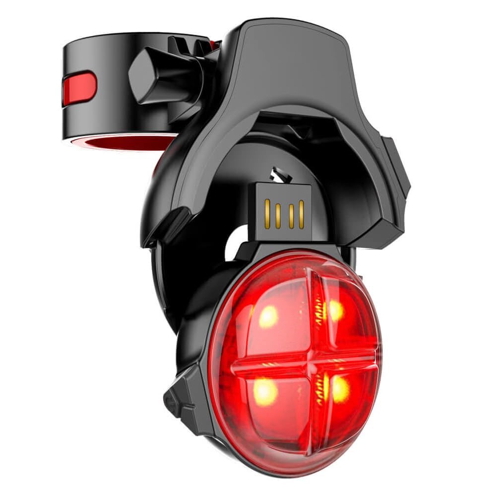 Bicicletta Intelligente Auto Brake Sensing Taillight Ipx5 Impermeabile LED Ricarica Ciclismo Tail Light Bike Accessori Luce Posteriore