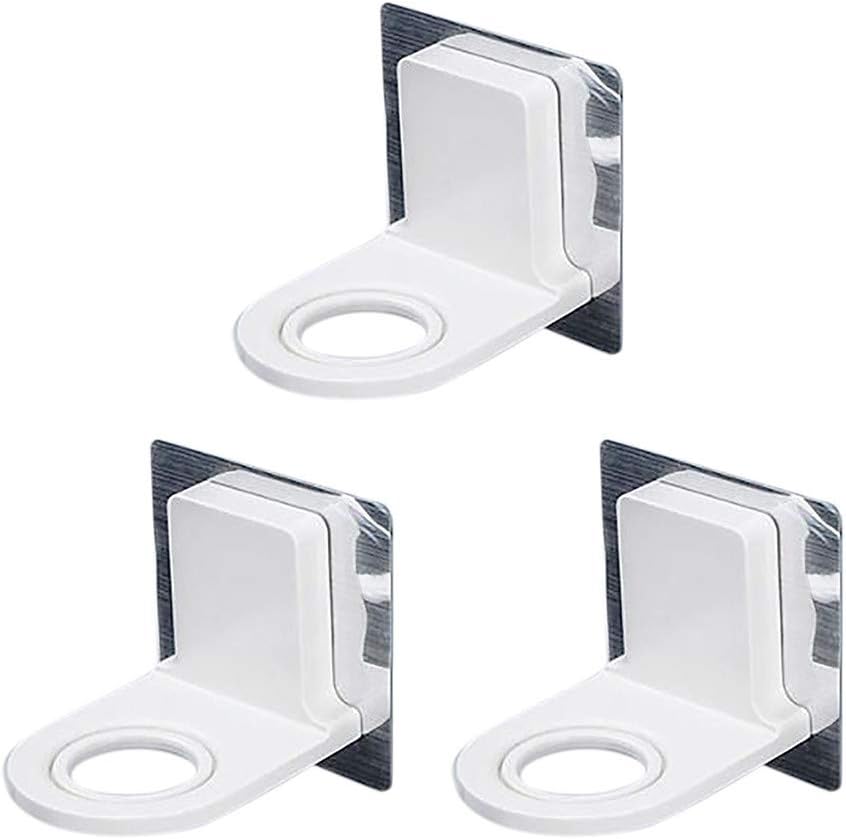 3 Pack Wall Shampoo Rack Self-Adhesive Shower Gel Hook Wall Hook Kitchen Bathroom Liquid Soap Holder Rack Multi-Function Bottle Hanger