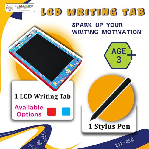Image of Dr. MADY'S LCD Writing Tablet 8.5-Inch (3-Color Screen) | Reusable Drawing & Writing Pad for Kids | Reusable Digital Slate Drawing Tab |Erasable Writing Board for Kids Aged 3-10-12