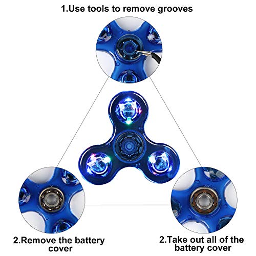 Scione Led Fidget Spinners, Light Up Sensory Fidget Toys thumb #6