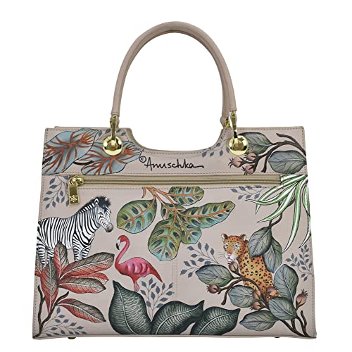 Anuschka Women's Original Hand-Painted Leather Medium Satchel2