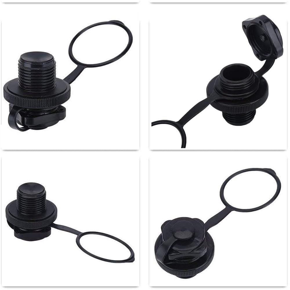 Mein HERZ Spine a Spirale per Barche Gonfiabili, 5 PCS Valvola di Boston Valvola Universale Ricambio Adatto per Valvola Pneumatica per Gonfiabili, Gommone Kayak, Barche a Vela - Tipo Universale