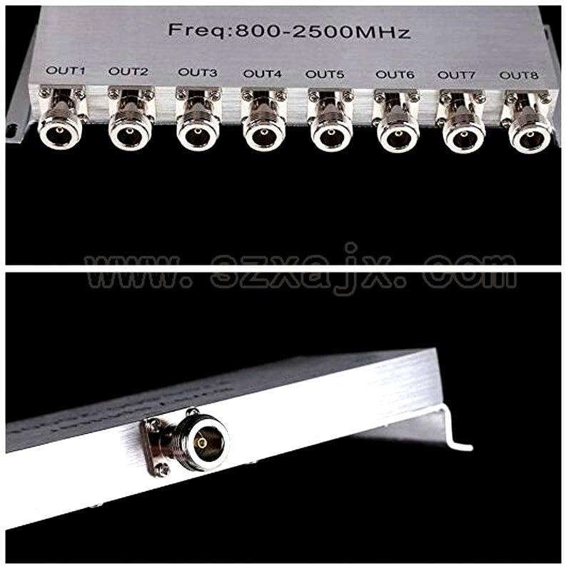 New 8 Way N Power Splitter Freq:800-2500 MHZ N Female Power Divider Signal Cable Splitter Female Divider