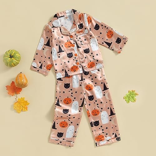 MAINESAKA Baby Girl Short Sleeve Button Down Tops And Shorts Snug Fit Pajamas Set 2 Piece Silk Satin Pjs Summer Sleepwear2