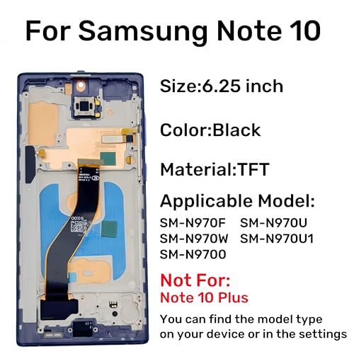 Écran TFT Galaxy Note 10 cassé solution de remplacement tactile N970U - 2