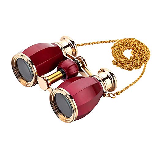 Teleskop 4x30 Fernglas Teleskop Gläser Beschichtet Retro Binokular Mit Kette Telescopio rot