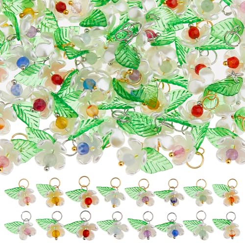 Breloques florales en acrylique pour imaginer vos boucles d'oreilles de l'été