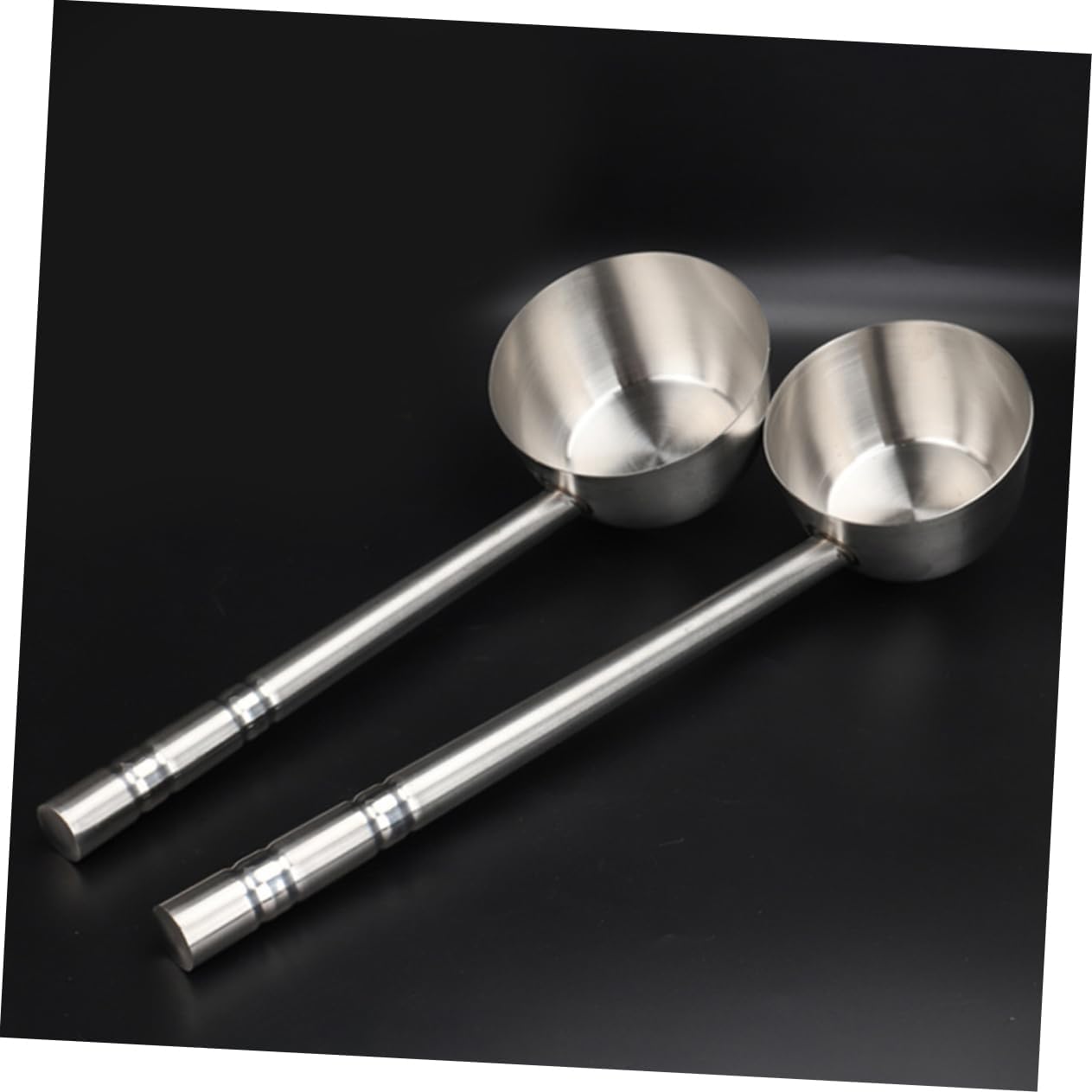 Stainless Steel Water Ladle Ergonomic Handle Water Scoop for Soups Gravy Flat Bottom Design for Dining Commercial Kitchens Multipurpose Kitchen