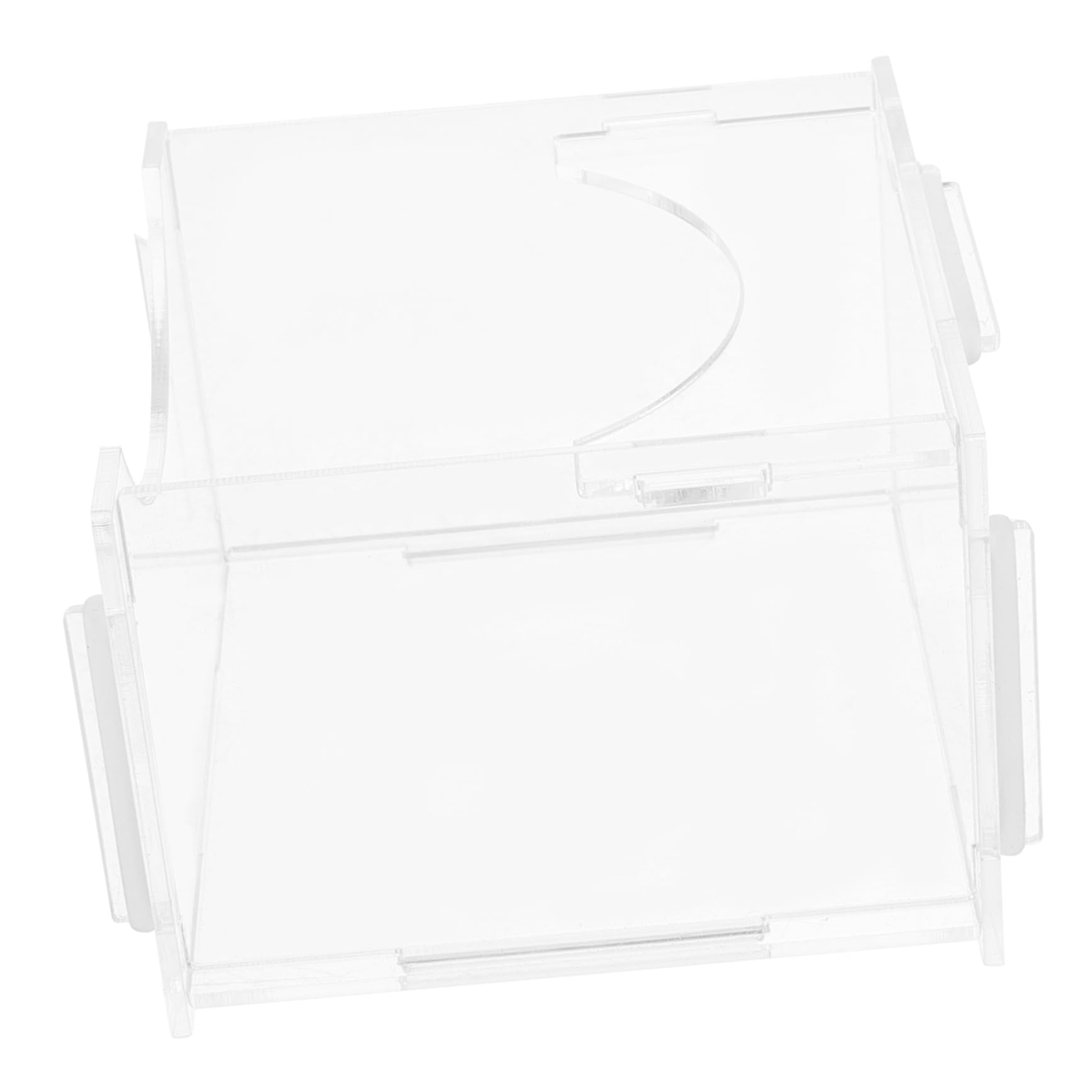 VICASKY Acrylic Hamster Food Dish Compact Acrylic Feeder Bowl for Hamsters Guinea Pigs Pets Easy to Clean Prevents Spills Durable Design for Food Water Holding