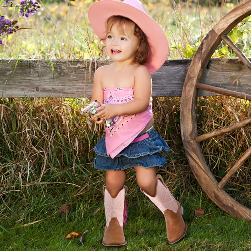 RLW Kids Cowboy Boots for Boys Girls Western Square Toe Youth Cowgirl Boots for Toddler Little & Big Kid4