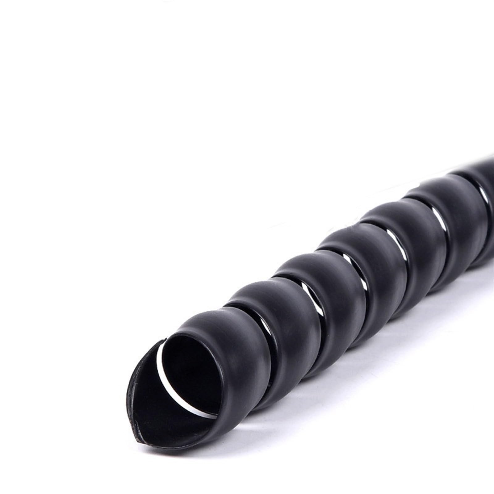 Tubo Envolvente en Espiral, Cable en Espiral o Multicolor de Varios tamaños | Black,ID 40MM-5 METERS