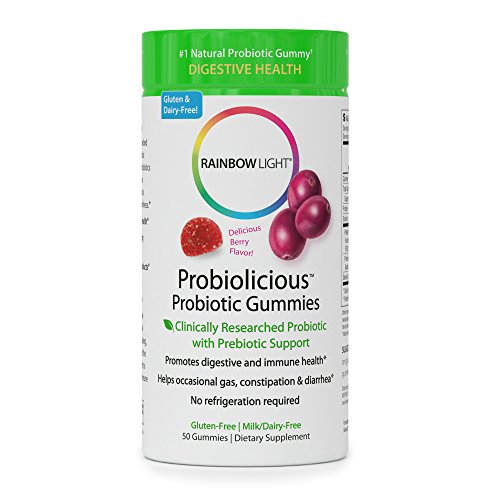 Rainbow Light Probiolicious Probiotic Gummies with Prebiotic Support - Helps Support Digestion