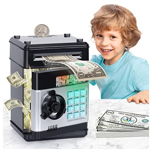 Piggy Bank Toys for Boys 5 6 7 8 9 Year Old Gifts,Kids Toys Money Savings Box Mini Atm Piggy Bank for Real Money, Boy Toys age 6-8,Christmas Birthday Gifts for 5 6 7 8 9 10 Year Old Teenage Boys Girls