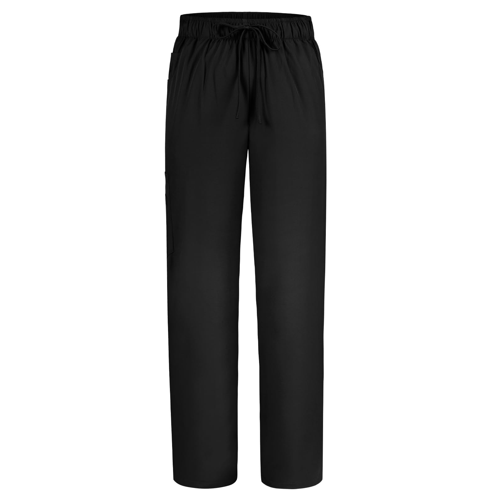 Pantalón Sanitario Unisex Cintura Elástica 4 Bolsillos Uniforme Enfermera