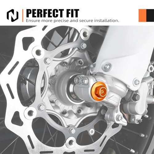 Tuerca de bloqueo M20 NICECNC de aluminio mecanizado CNC para eje delantero KTM 2