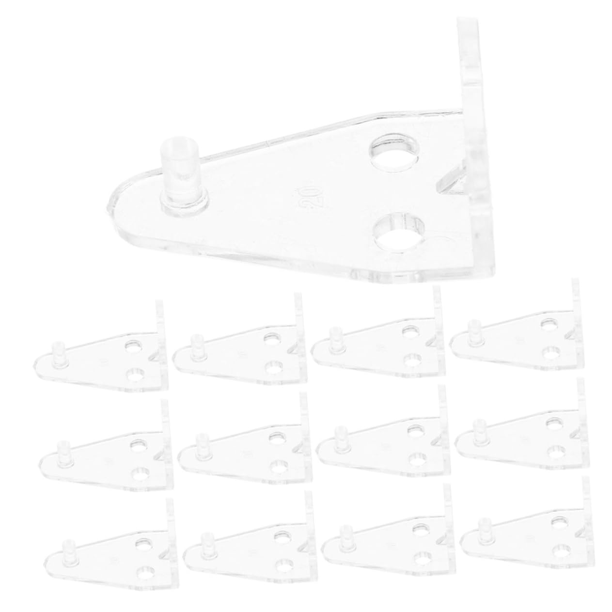RORPOIR 30pcs Plastic Hold Down Clips for Horizontal Blinds Window Shade Brackets Screws Down Brackets for Easy Installation and Light Control