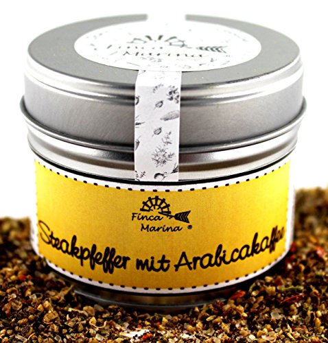 Steakpfeffer Gewürz mit Arabicakaffee 40g aus der Finca Marina Gewürzmanufaktur