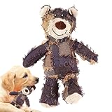 Engagement ludique : les jouets en peluche pour chiens à mâcher agressifs offrent un mélange de textures attrayantes et d'éléments sonores, favorisent un comportement énergique et offrent un divertissement durable aux animaux de compagnie pendant leurs activités seules ou avec le propriétaire