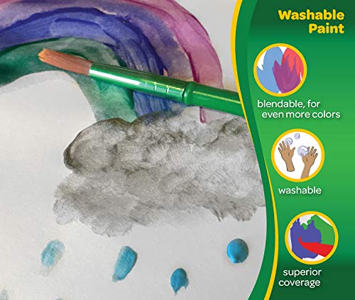 Image of Crayola Washable Paint, Orange, 16oz