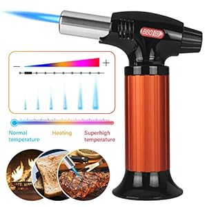 Inkbird BG-KT01 Keukenbrander Flambeerbrander,Professionele Butaan Gasbrander met Veiligheidsslot voor Solderen, Bakken,Lassen(Butaan Gas Niet Meegeleverd)