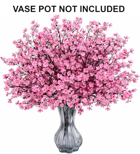 Image of Artificial Baby's Breath Flowers for Decoration (6, Pink)