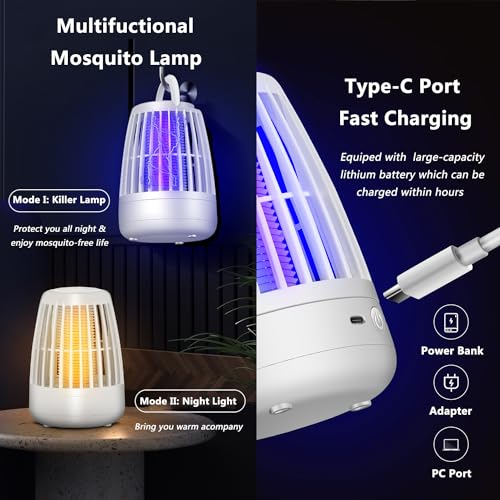 Evita picaduras de mosquitos con este matamoscas UV portátil USB 5