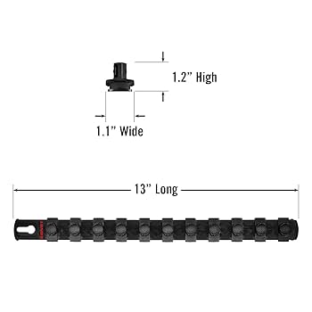 Amazon.com: ERNST 13-Inch Socket Rail Organizer with 11 1/2