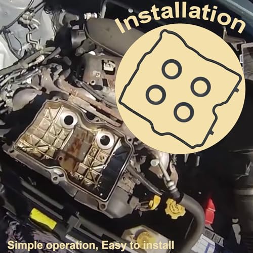 Image of Engine Valve Cover Gasket Set Compatible with Subaru Crosstrek 2016-2017, Forester 2011-2018, Impreza 2012-2016, Legacy 2013-2019, Outback 2013-2019, XV Crosstrek 2013-2015 Replace# VS50830R