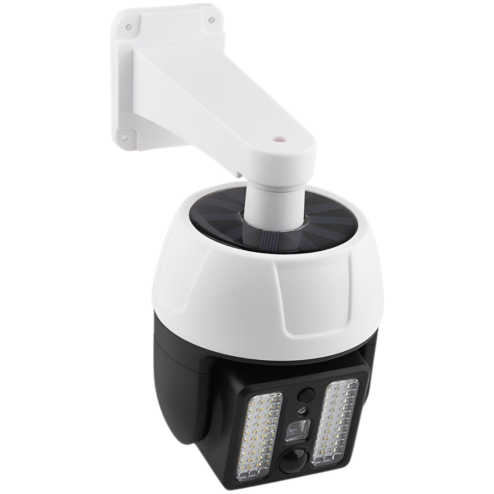 Solar Dummy-Überwachungskamera mit Fernbedienung, 66 LED Außenlampe mit Bewegungssensor, 360° drehbar, wetterfest, automatisches Ein/Aus für Hof/Garten/Haus, 7,87 x 4,72 x 5,91 Zoll, Diebstahlschutz