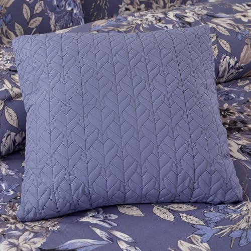 Image of Modern Threads 5-Piece Printed Comforter Set, Thea King in Silver Purple - Soft Comforter, 2 Pillow Shams, and 2 Decorative Pillows