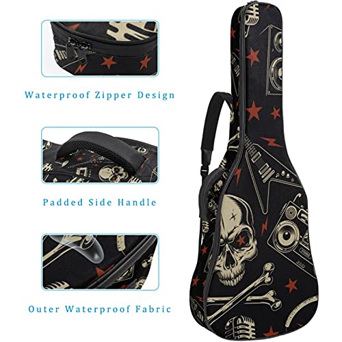 Housse de transport pour guitare avec bandoulière réglable – Pour guitare basse classique folk de moins de 106 cm… - Les Beatles, Paul McCartney, John Lennon, RIngo Starr, George Harrison Housse de transport pour guitare avec bandoulière réglable - Pour guitare basse classique folk de moins de 106 cm… – Image 5