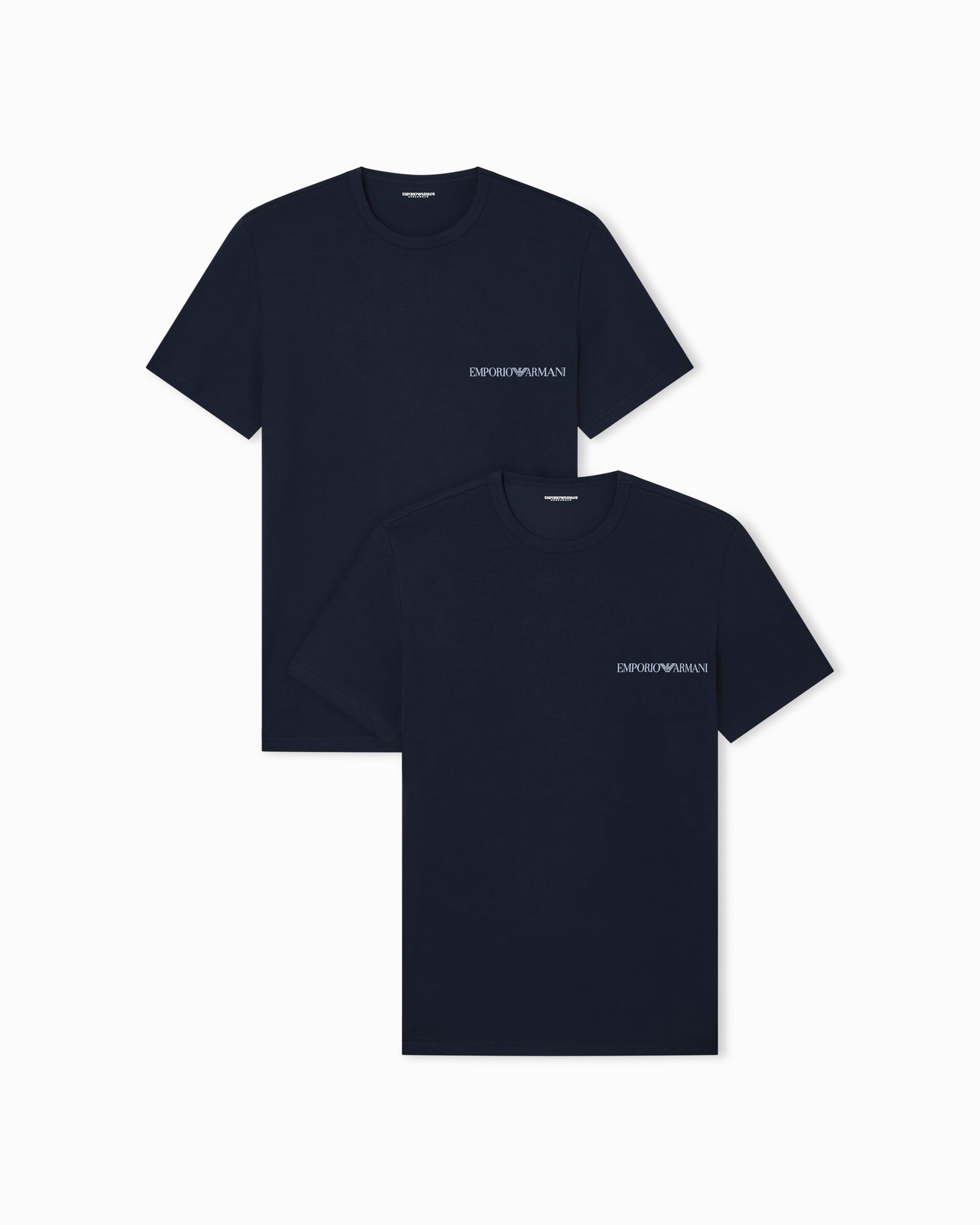 Man's CORE Logoband 2-Pack Crew Neck T-Shirt Blue L Regular FIT